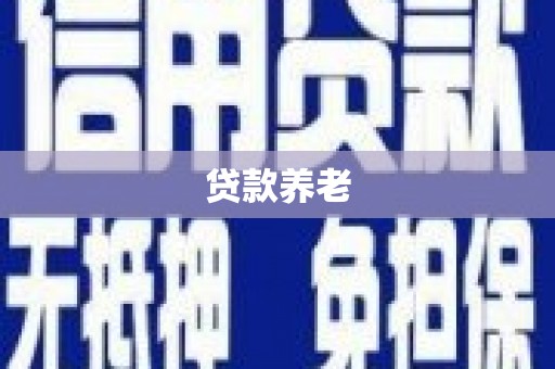树林贷款养老