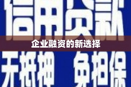 树林企业融资的新选择
