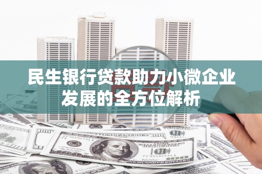 树林民生银行贷款助力小微企业发展的全方位解析
