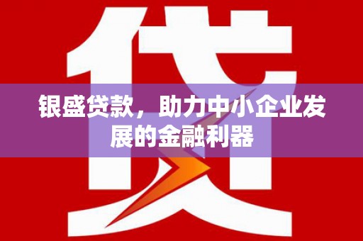 树林银盛贷款，助力中小企业发展的金融利器
