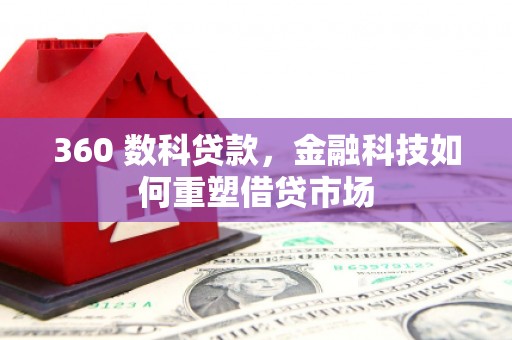 树林360 数科贷款，金融科技如何重塑借贷市场