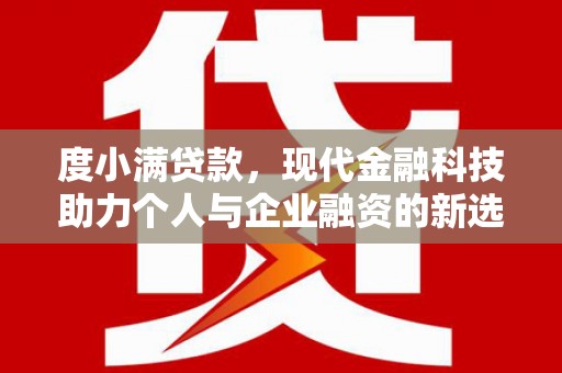 树林度小满贷款，现代金融科技助力个人与企业融资的新选择