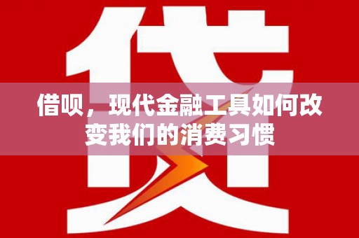 树林借呗，现代金融工具如何改变我们的消费习惯