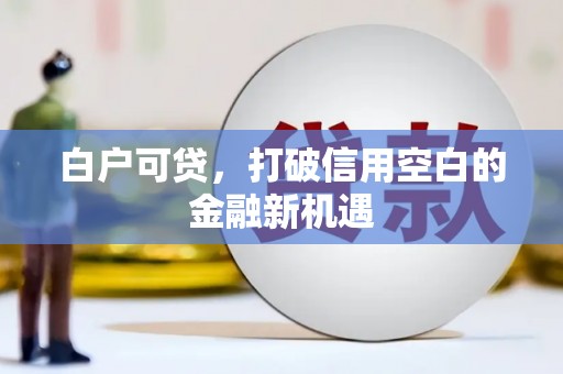 树林白户可贷，打破信用空白的金融新机遇