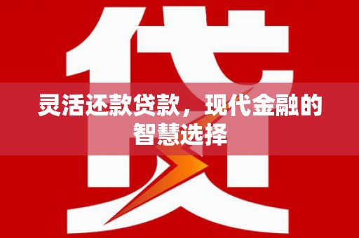 树林灵活还款贷款，现代金融的智慧选择