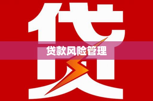 树林贷款风险管理