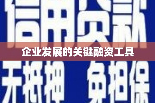 树林企业发展的关键融资工具