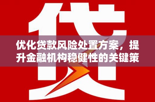 树林优化贷款风险处置方案，提升金融机构稳健性的关键策略