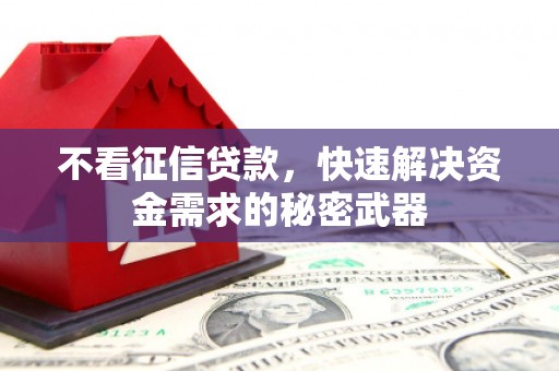 树林不看征信贷款，快速解决资金需求的秘密武器