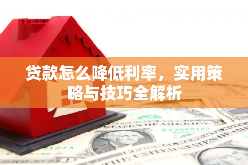 树林贷款怎么降低利率，实用策略与技巧全解析