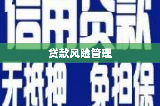 树林贷款风险管理