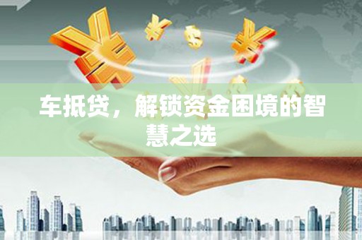 树林车抵贷，解锁资金困境的智慧之选