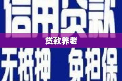 树林贷款养老