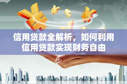 树林信用贷款全解析，如何利用信用贷款实现财务自由