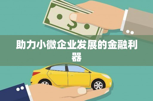 树林助力小微企业发展的金融利器